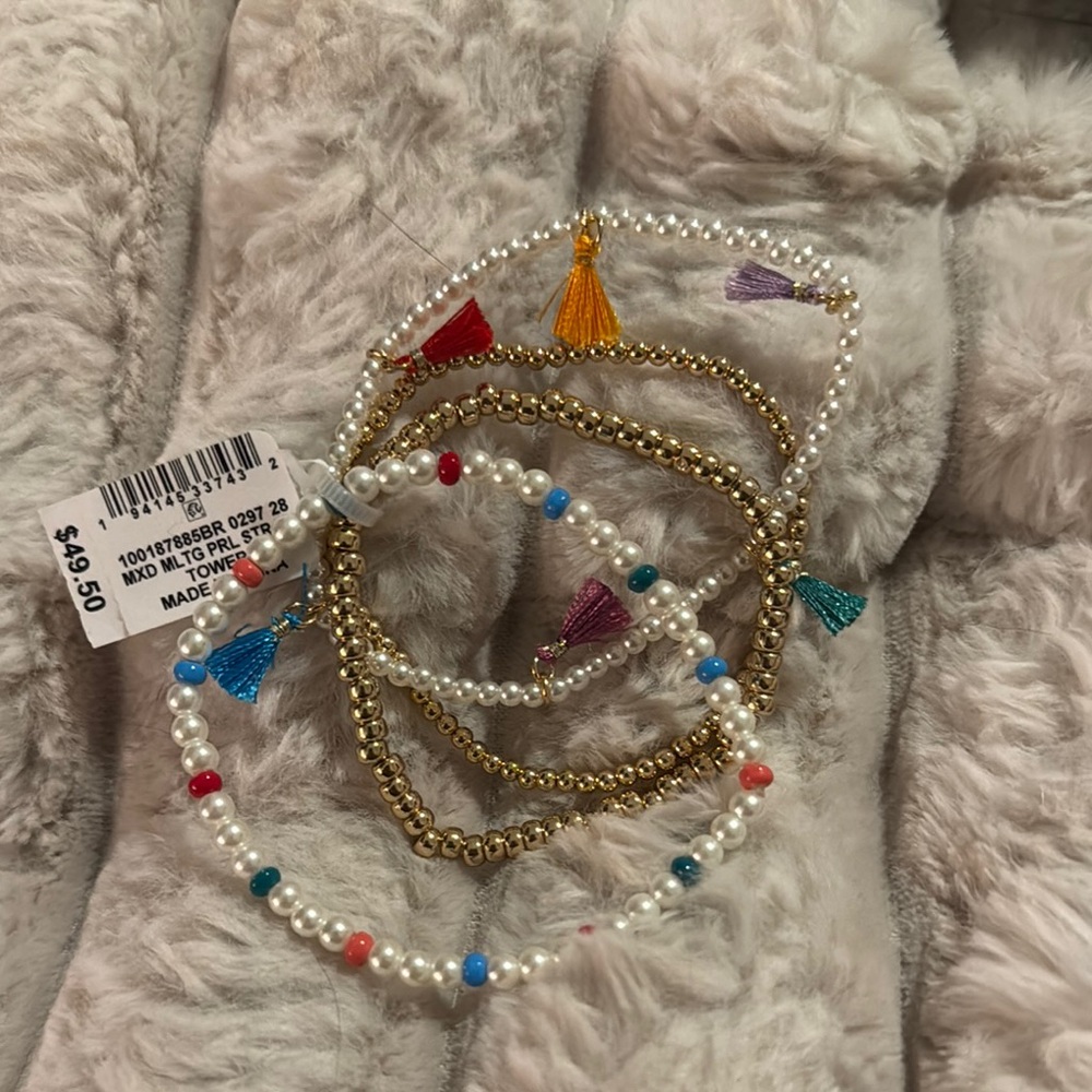 Colorful Beaded Bracelets Set